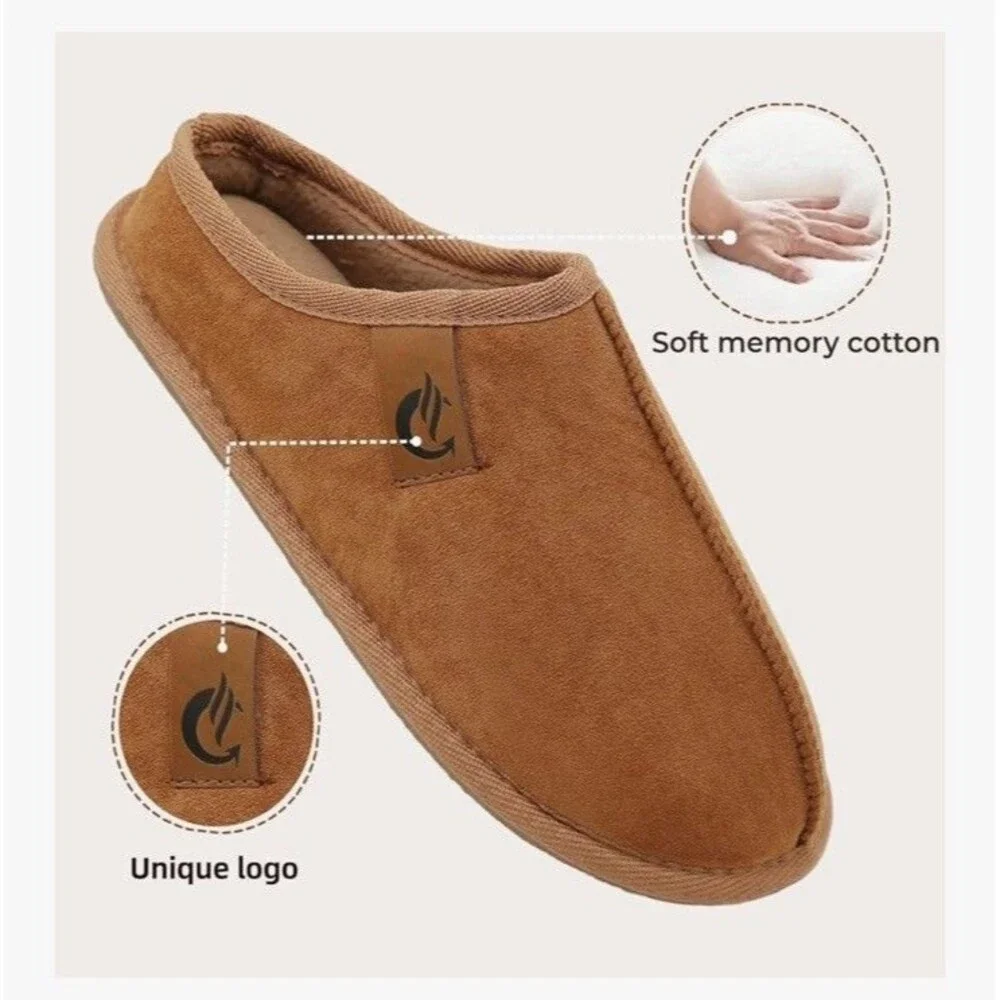 Home Slippers Unisex Memory Foam Soft Comfortable Slippers Warm Non-slip Size 8